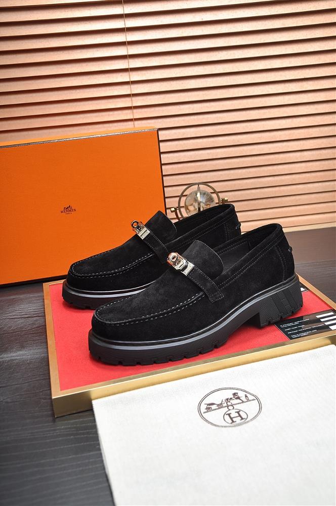 HERMES Cowhide Lining Popular Mens Shoe Counter Original Order World Top Brand Luxury quality Fashionable and upscale Give you a lowkey and luxurio