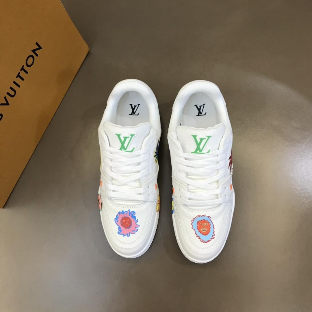 Luxury Trainer Couple Casual Sports Shoe inspired by vintage basketball shoes by designer Virgil Ab