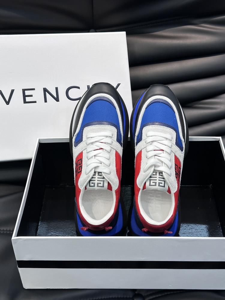 The givenchy brand new  mens thick sole elevated casual sports shoe features a highquali