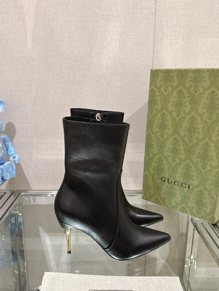 For me owning a pair of Gucci Metal High Heel Boots Short Boots is more than just a fashi