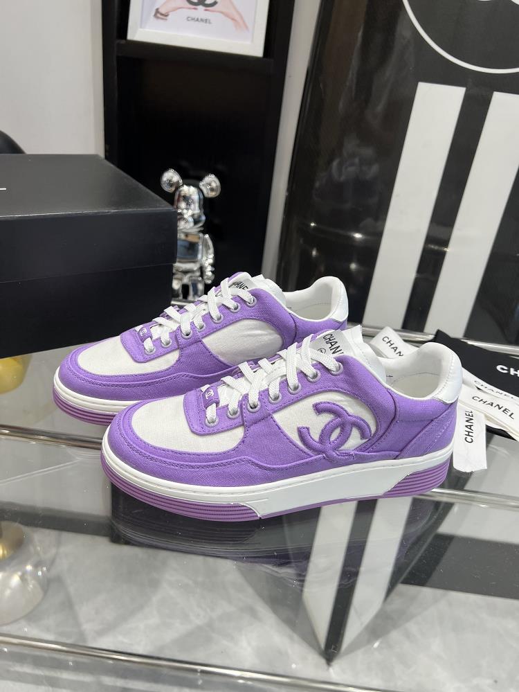 purchasing level 2024ss early spring Chanel sports shoes with full leather material dopamine color scheme classic color scheme original 11 develop