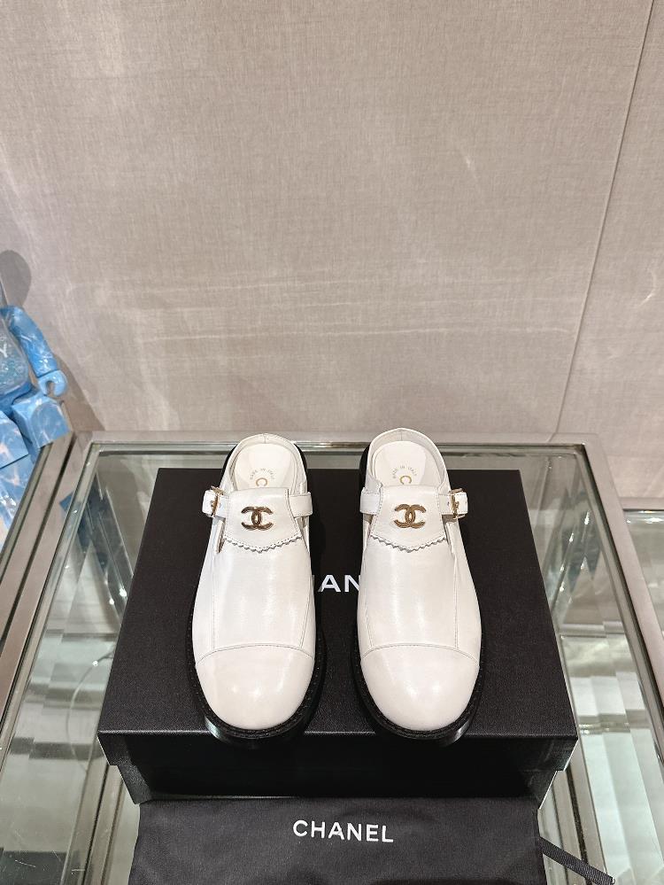 The Chanel slippers Fragrance Half Slippers Thick Heel are more than just a pair of shoe