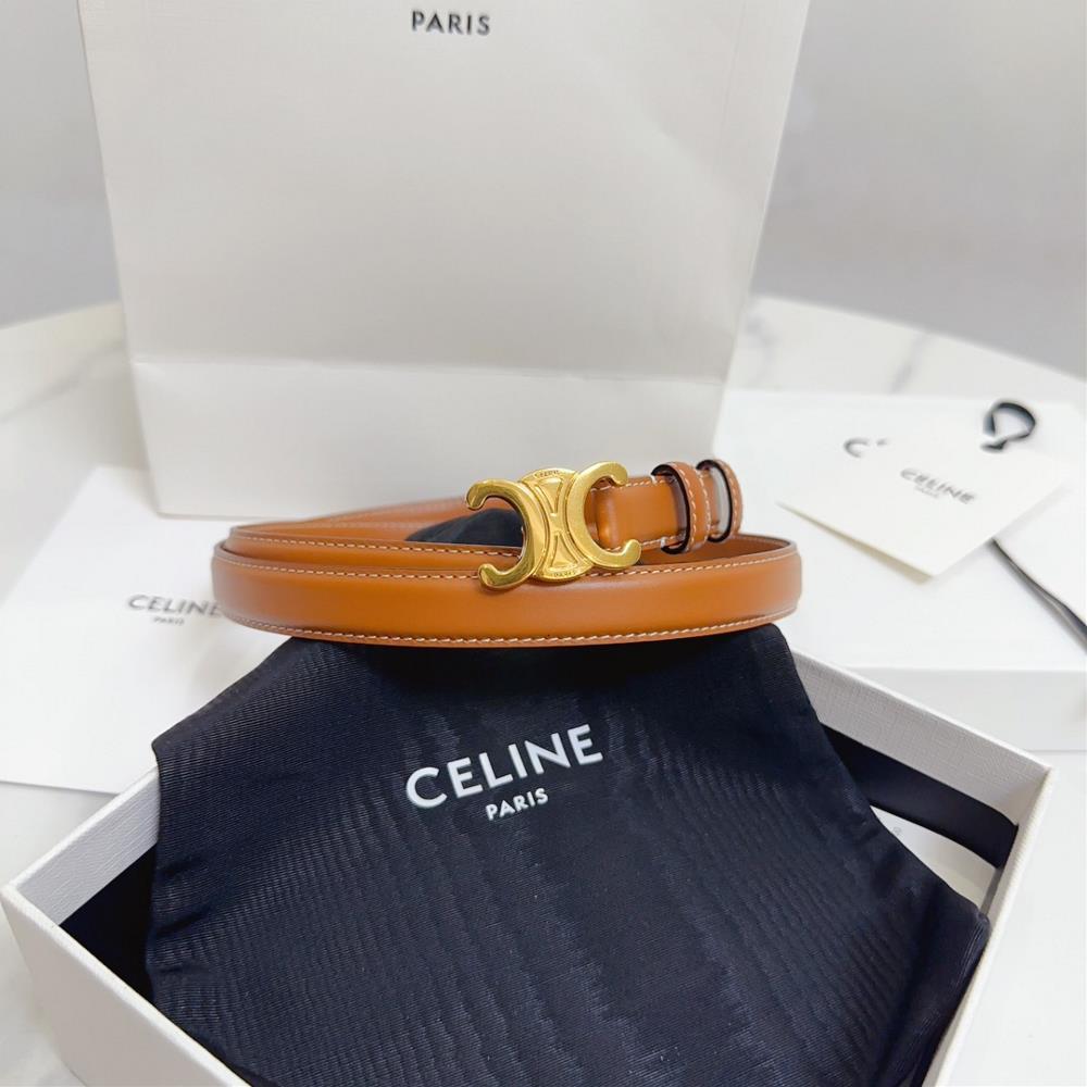 Celine Arc de Triomphe waistband 18mm made of topquality imported cowhide has a soft an