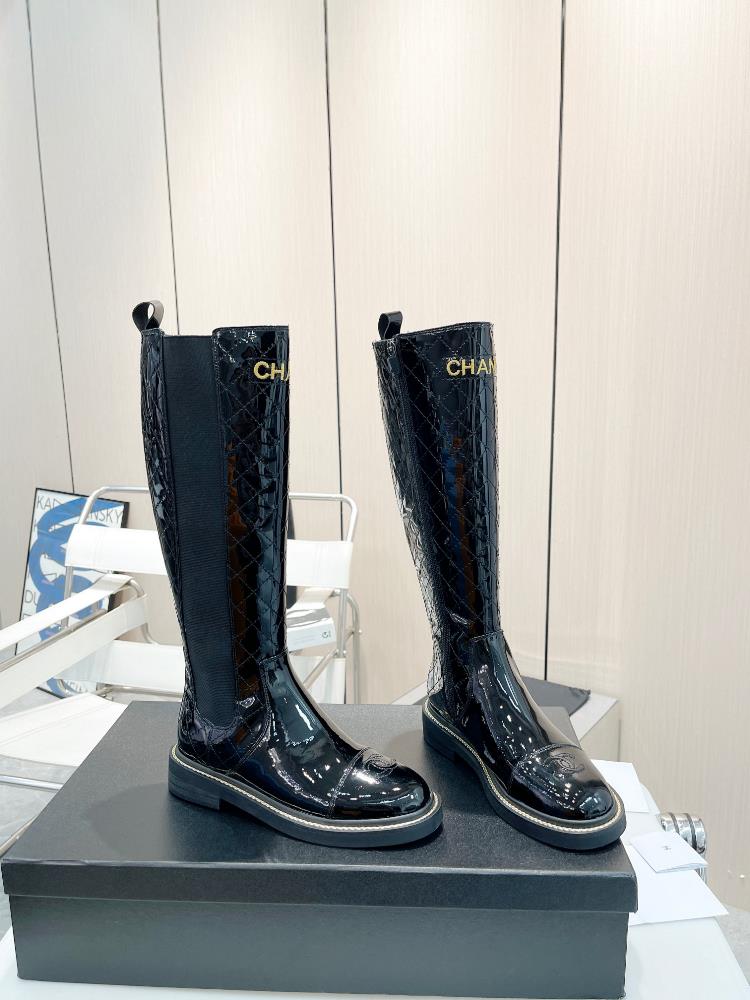 Chanel Classic Embroidered Checker Boots The 2023 Paris Fashion Week runway showcases the