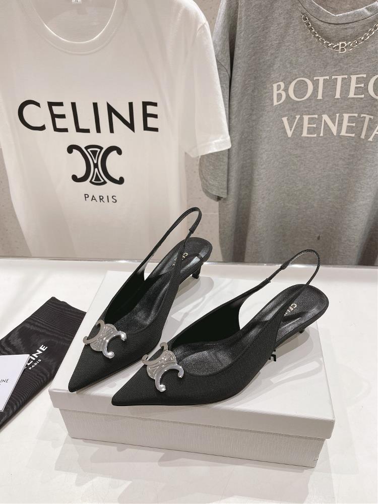 What I love most about Celine kitten heel high heels is their versatility They can effort